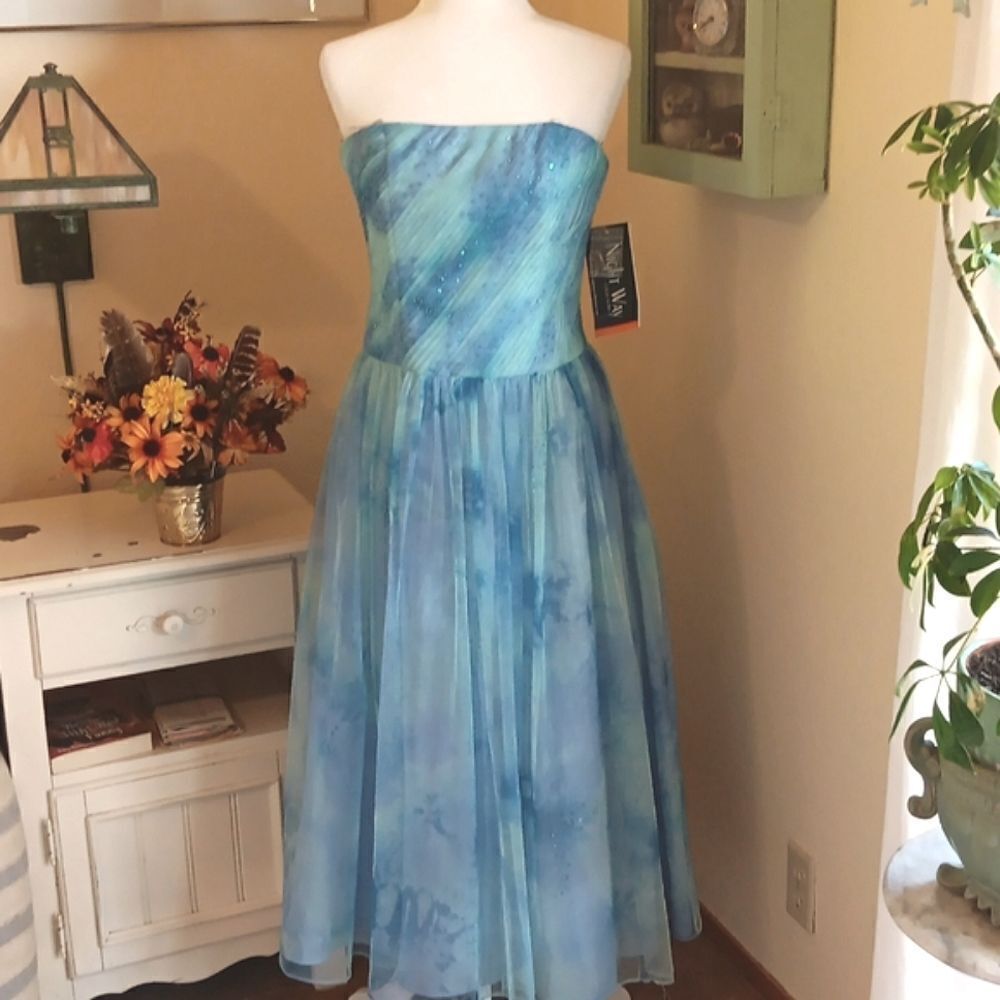 NWT Strapless Beaded Dress.Ethereal
